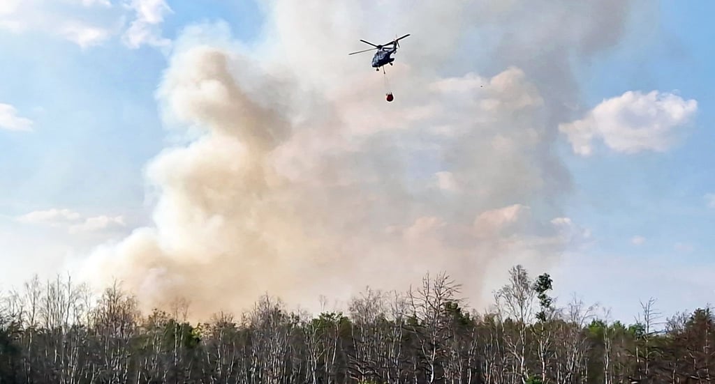 Der Brand bei Jüterbog ist kleiner geworden, die Löscharbeiten wurden eingestellt.