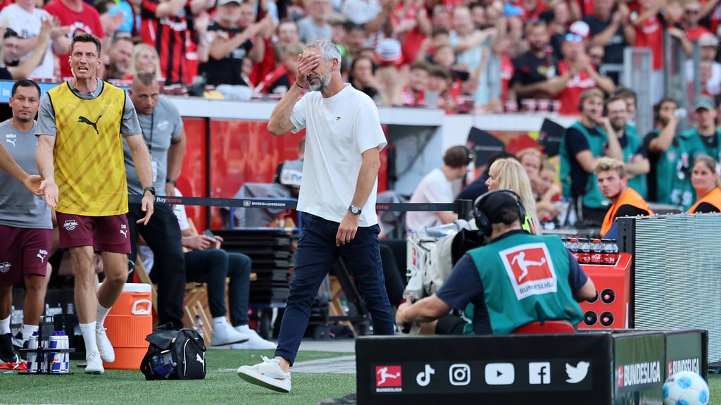 Mag nicht hinsehen: Marco Rose.