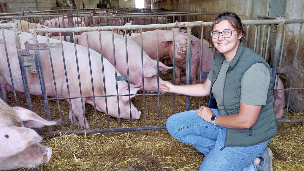 Vanessa Kuthe aus Groß Rodensleben ist Landwirtin mit Leidenschaft. Sie führt eine Familientradition fort.