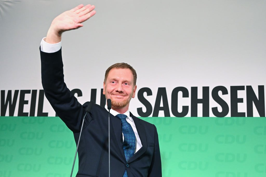 Ministerpräsident Michael Kretschmer hat in seinem Wahlkreis das Direktmandat verteidigt.