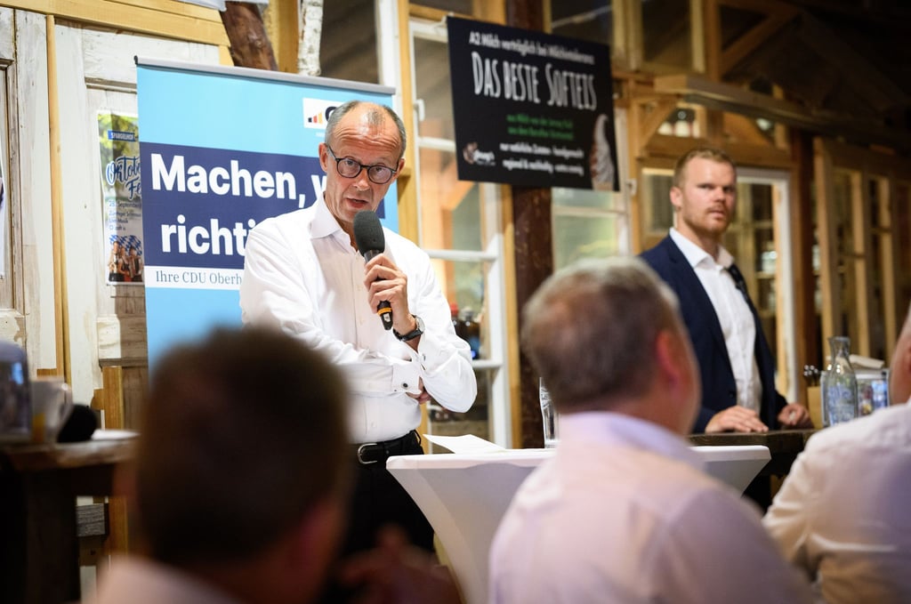 Der CDU-Vorsitzende Friedrich Merz kündigte einen baldigen Vorschlag für die K-Frage der Union an - im Konsens mit CSU-Chef Markus Söder.