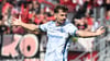 Alexander Nollenberger vom 1. FC Magdeburg bejubelt sein Traumtor gegen den 1. FC Nürnberg.