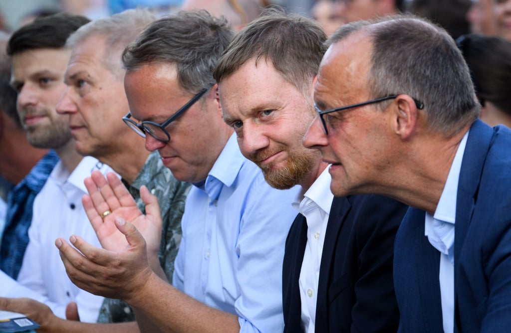 Merz, Kretschmer und Voigt haben die Landtagswahl in Brandenburg zur Schicksalswahl für die Ampel im Bund erklärt.
