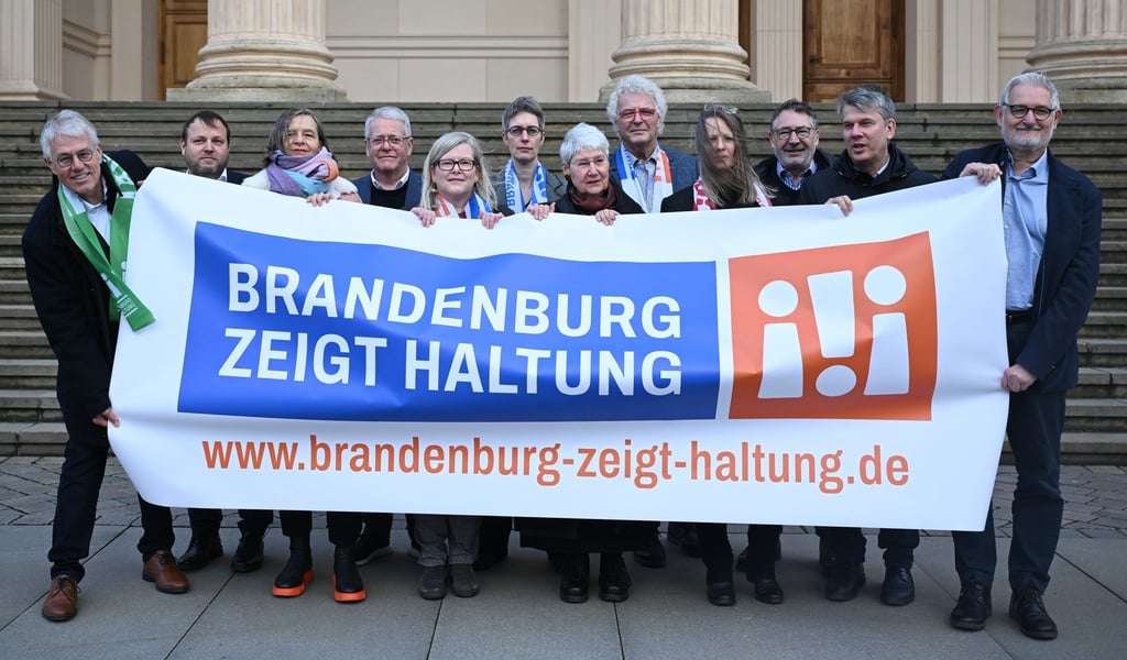 Das Bündnis „Brandenburg zeigt Haltung“ will sich zur Landtagswahl am 22. September erneut gegen einen Rechtsruck einsetzen. (Archivbild)