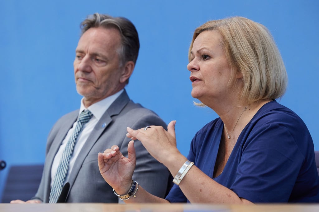 Bundesinnenministerin Nancy Faeser (SPD) sprach bei der Vorstellung des Bundeslagebild zur Organisierten Kriminalität von „drastischer Gewalt“.