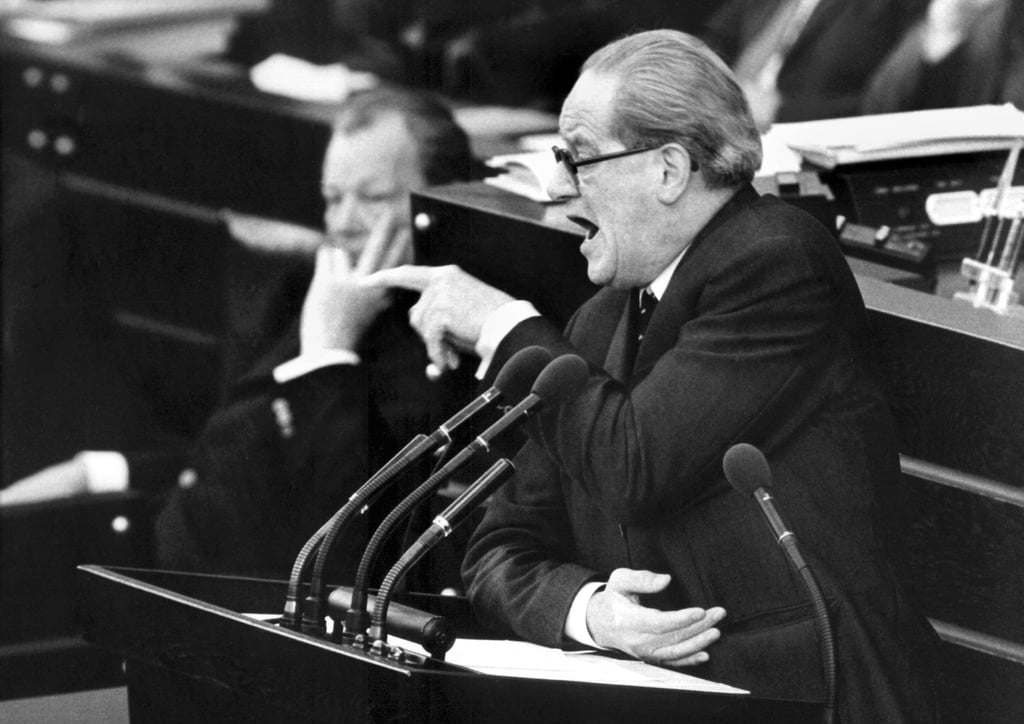 „Dreckschleuder“: Der SPD-Politiker Herbert Wehner wurde gern deutlich im Bundestag.