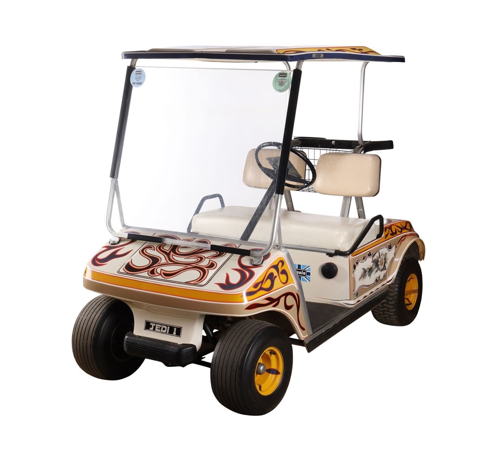 Mit dem Golf-Buggy fuhr Noel Gallagher einst über sein ausgedehntes Anwesen.