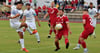 Die Staßfurter (Rot) trumpfen in der Vorwoche in der Verbandsliga stark auf und liegen 2:0 und 3:2 vorn. Am Ende steht es in Sangerhausen aber 3:3.