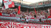 RB-Fans beim Auswärtssiel in Leverkusen.