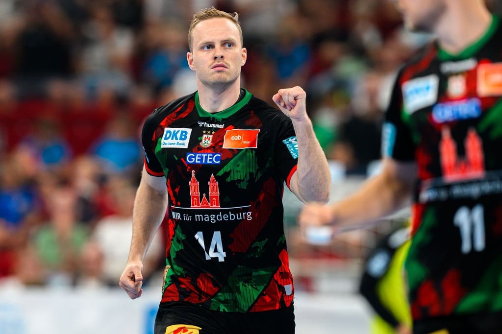 Omar Ingi Magnusson war bester Magdeburger Schütze beim Liga-Auftakt gegen die HSG Wetzlar.
