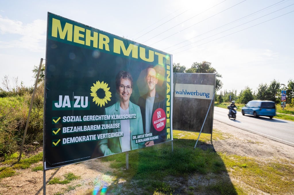 Die Grünen könnten aktuellen Umfragen zufolge nur knapp in den Brandenburger Landtag einziehen.