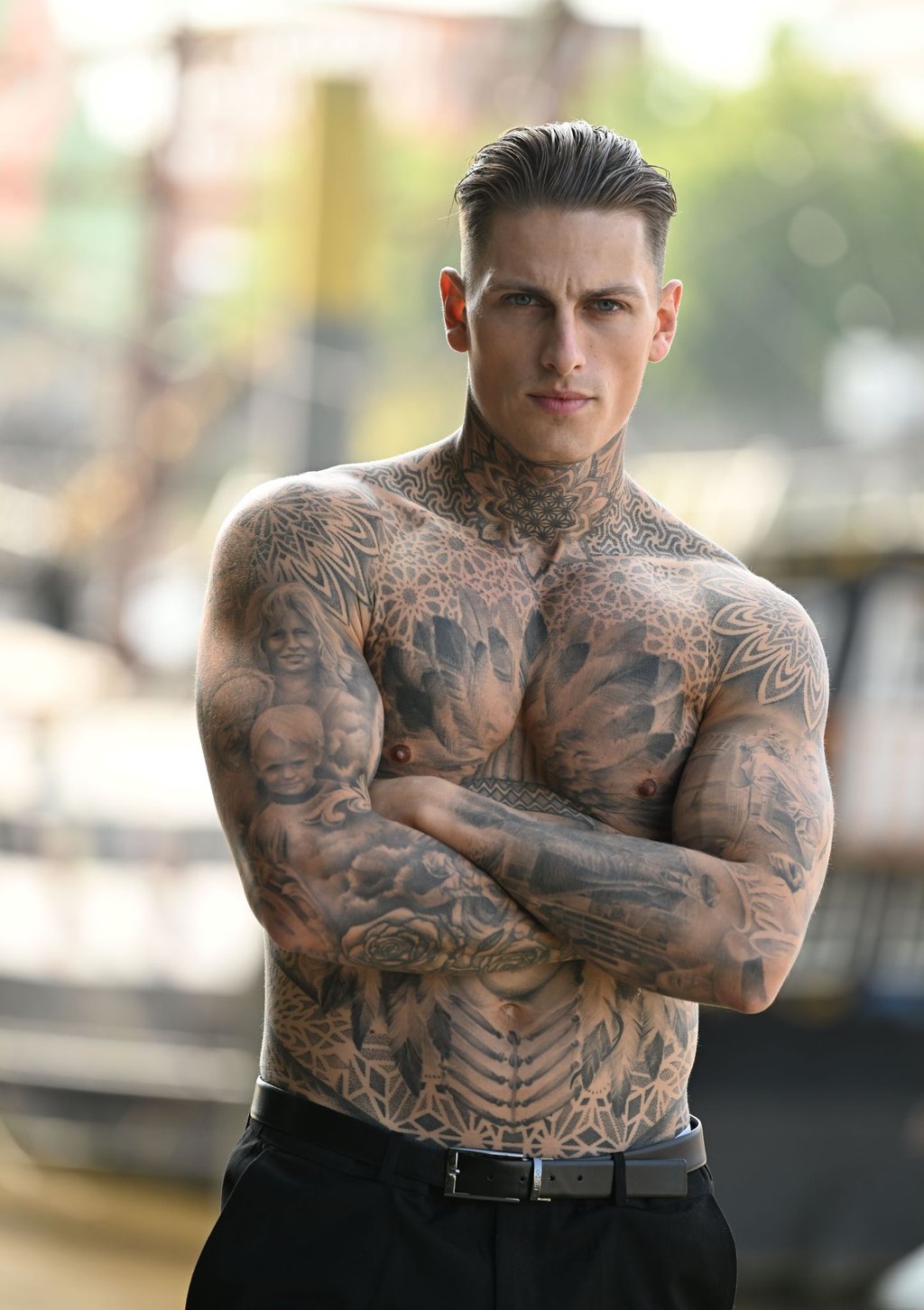 Tattoo-Model Fabien Tietjen arbeitet auch als Schauspieler.