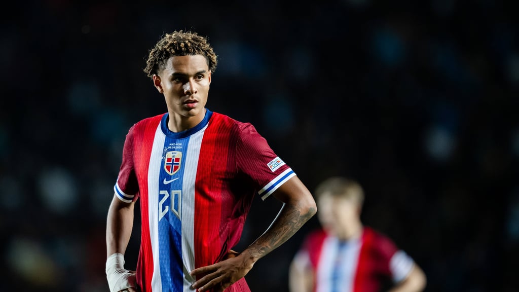 RB-Zugang Antonio Nusa ist aktuell mit Norwegens Nationalteam in der Nations League unterwegs