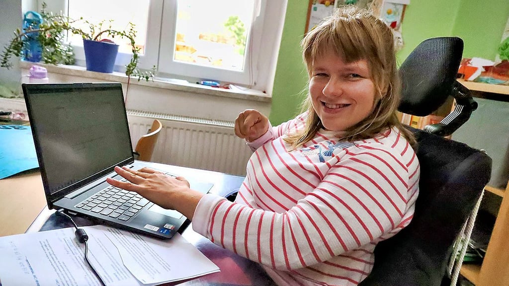 Saskia Ottilie hat endlich einen Arbeitsplatz gefunden.