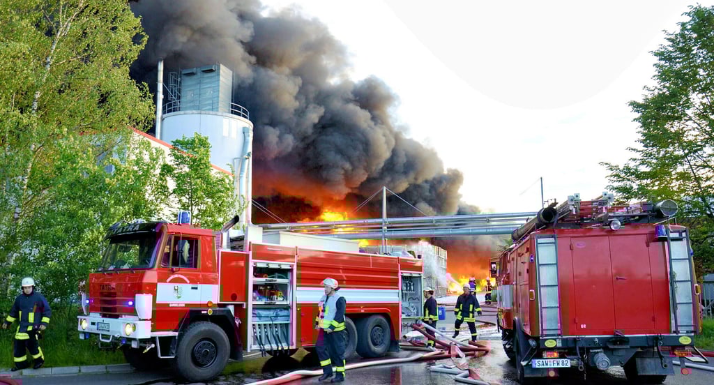 Der Brand bei der Firma Frapa-Plast GmbH 2017 war für die Gardelegener Wehr der bisher größte Einsatz in der jüngeren Geschichte.