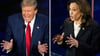 Kamala Harris und Donald Trump lieferten sich beim TV-Duell einen harten Schlagabtausch.