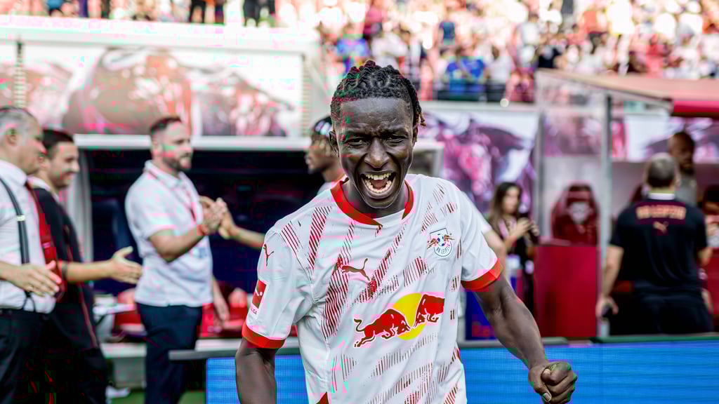 Amadou Haidara nach dem Sieg gegen den VfL Bochum am ersten Bundesliga-Spieltag.