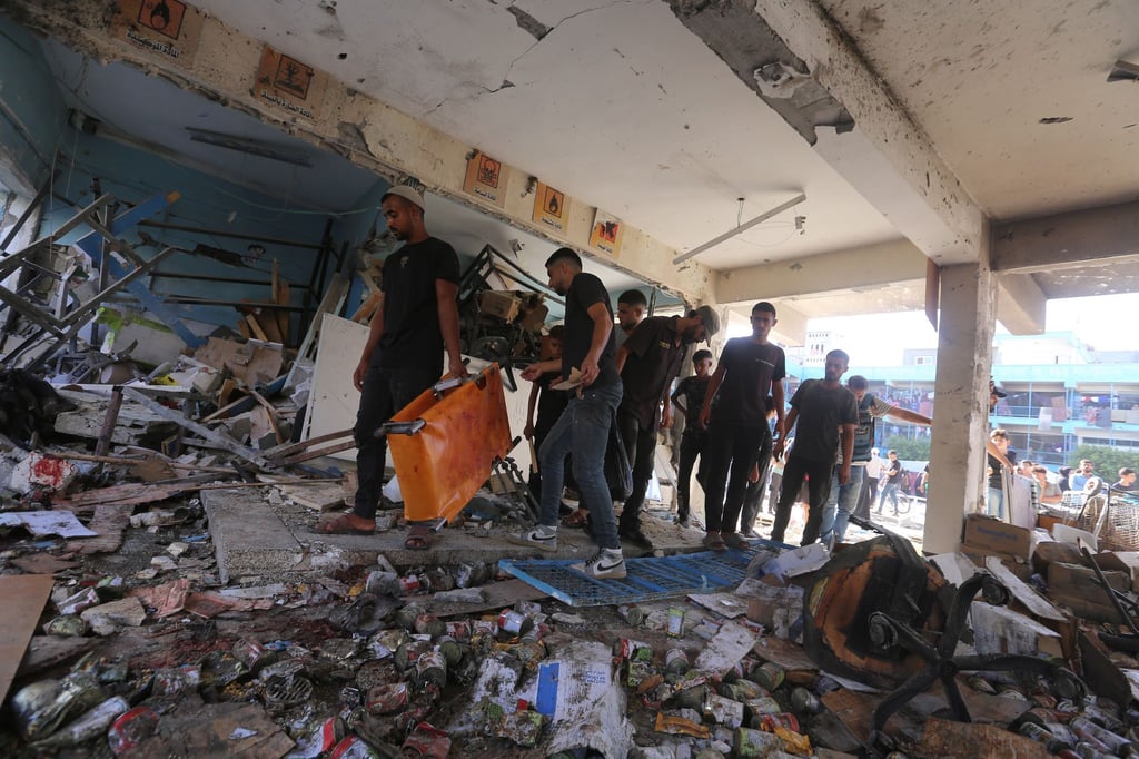 Ort des Luftangriffs im Gazastreifen