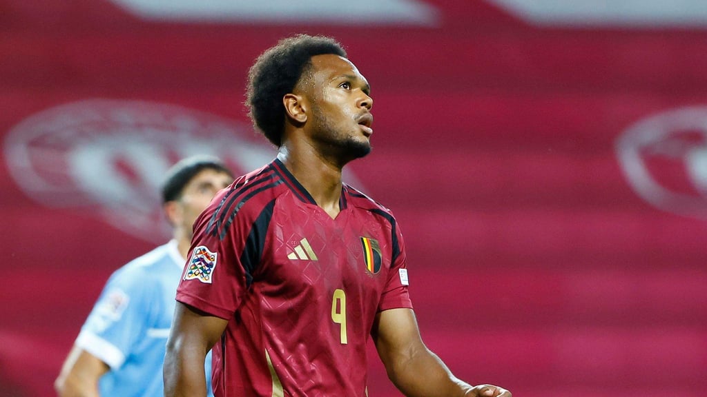 Lois Openda im Länderspiel gegen Israel.