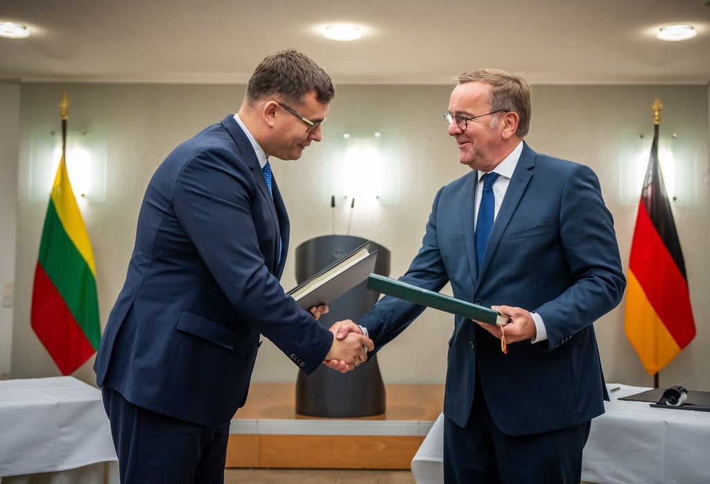 Regierungsabkommen zur Litauen-Brigade unterzeichnet.