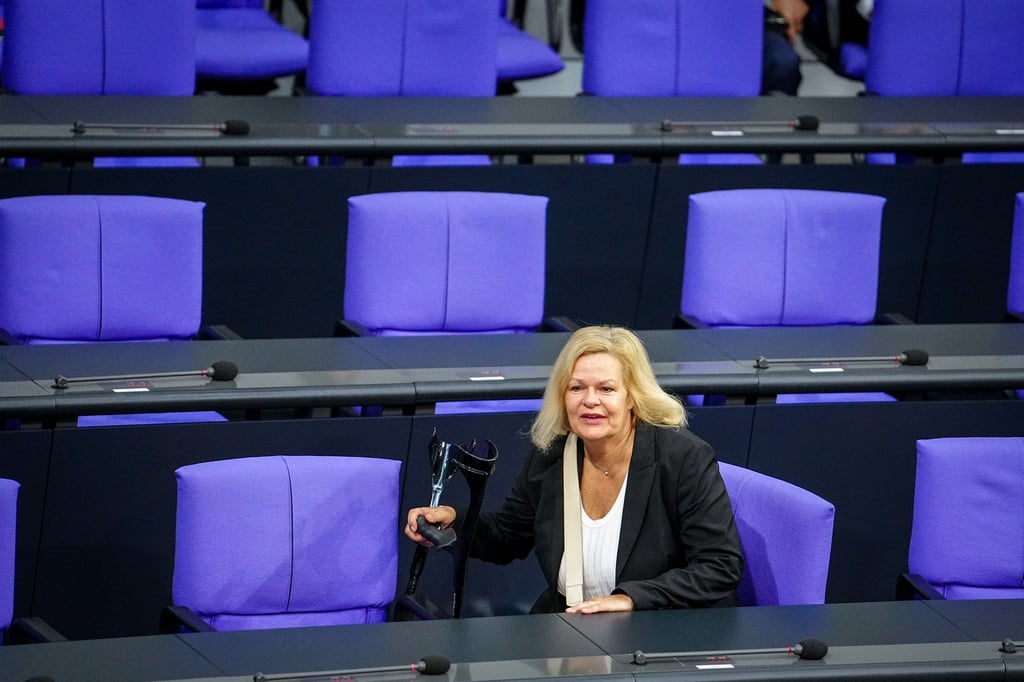 Innenministerin Nancy Faeser (SPD) sprach in einer Videokonferenz mit den Ressortchefs.