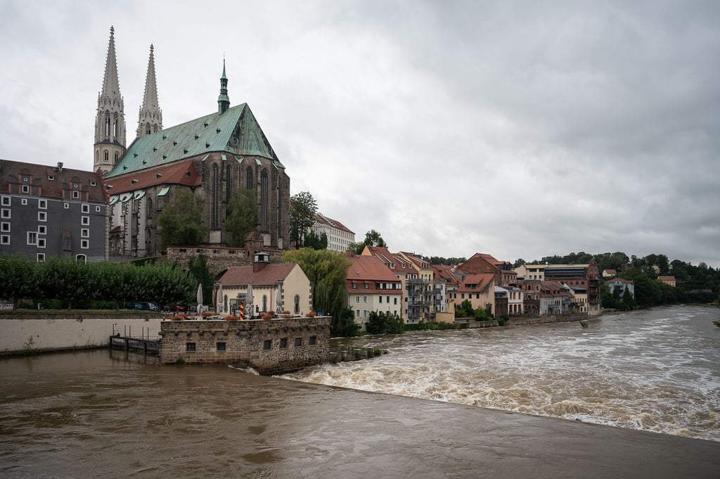 Alarmstufe 3 nicht ausgeschlossen: Auch in Görlitz ist in den kommenden Tagen weiter mit Hochwasser zu rechnen.