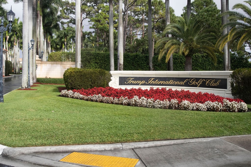 Trump spielte während des Vorfalls Golf in seinem Klub in Florida. (Archivbild)