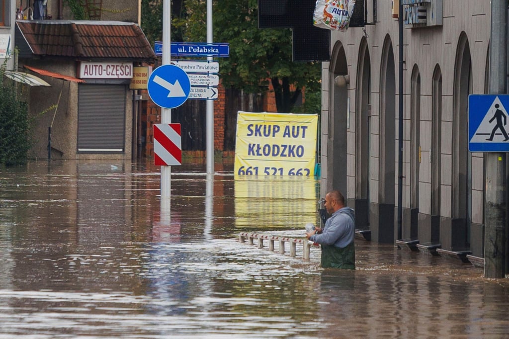 Überschwemmt und verwüstet: Klodzko in Polen.