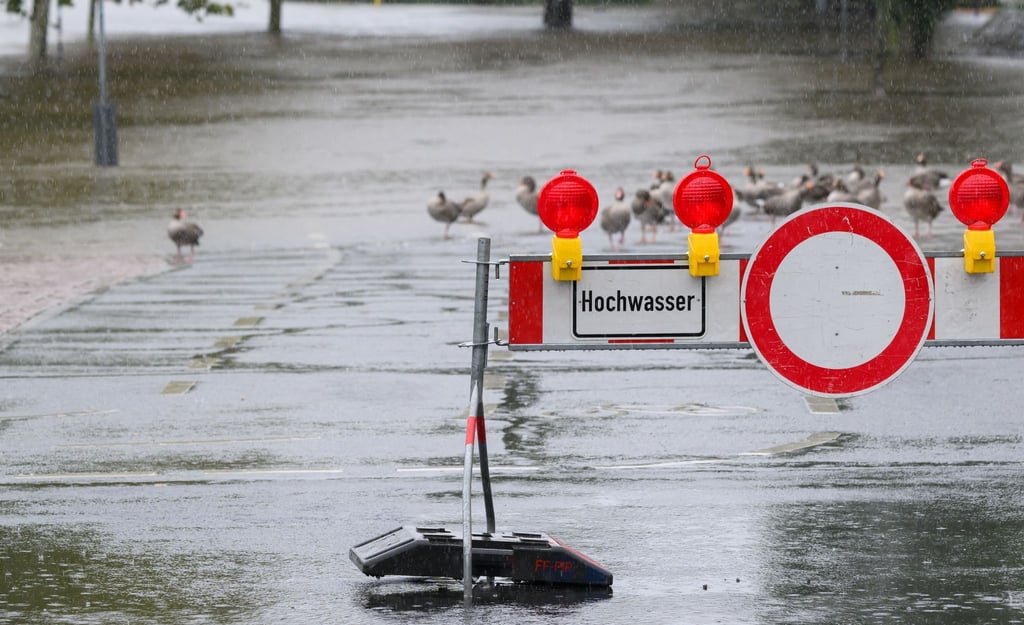 In Schöna wurde am Montag der Richtwert für die zweithöchste Unwetter-Warnstufe überschritten.