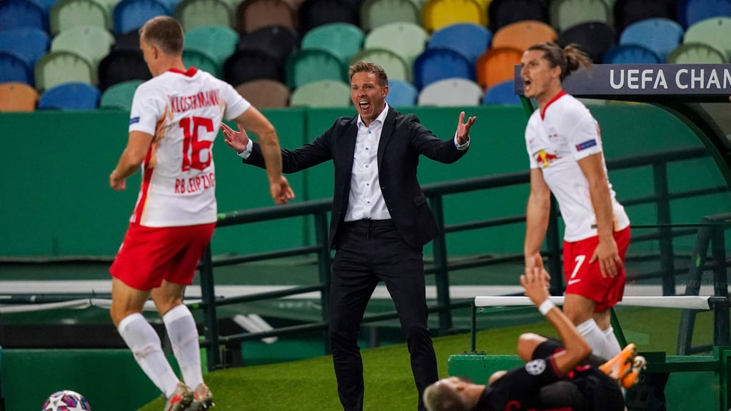 Antreiber im leeren Stadion: Julian Nagelsmann.