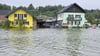 In Österreich fließt das Wasser nur langsam ab.