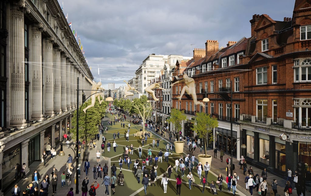 So könnte die Oxford Street in wenigen Jahren aussehen.