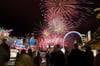 Der Montagabend mit dem traditionellen Höhenfeuerwerk auf der Wiese war noch einmal gut besucht. 