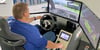 Die Innenausstattung ähnelt der eines Autos. Oft ist der Simulator der erste Berührungspunkt der Fahrschüler mit dem Fahrzeug.