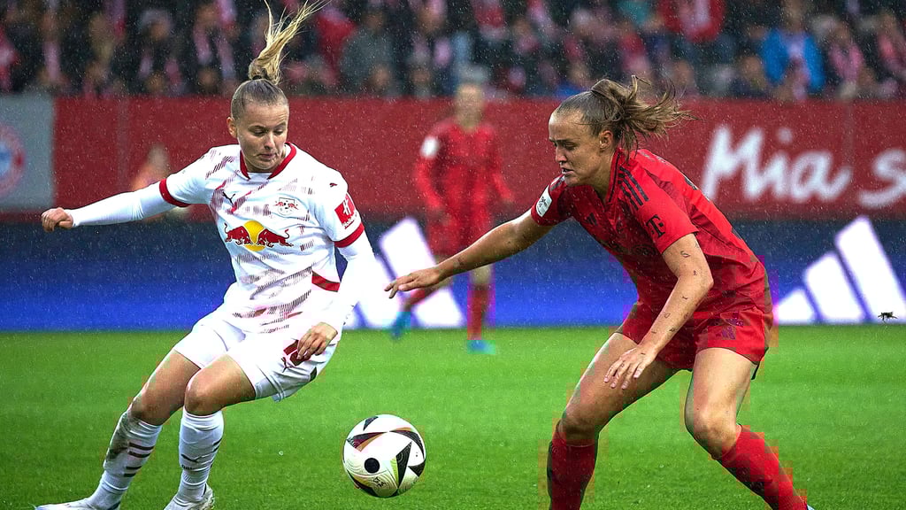 Torschützin Vanessa Fudalla im Spiel gegen den FC Bayern.