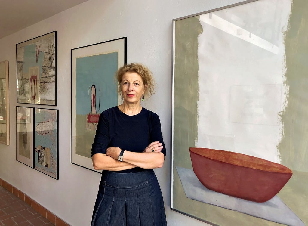 Margit Jäschke präsentiert in der Galerie Nord auch Bilder und Collagen, die in der jüngsten Zeit entstanden sind.