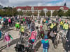 Auch in diesem Jahr startet die Fahrraddemo auf dem Magdeburger Domplatz. Hier ein Foto von 2022.