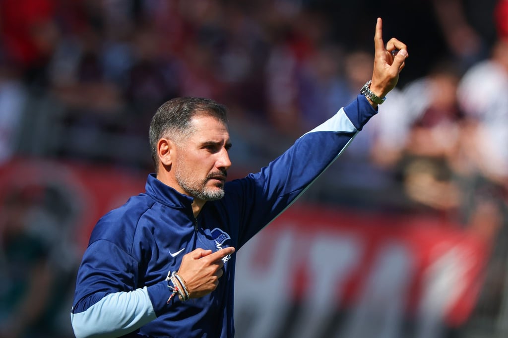 Erfolgreicher Tag an alter Wirkungsstätte: Hertha-Coach Cristian Fiél.