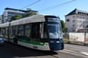 Die neue Straßenbahn Flexity ist erstmals durch Magdeburg gefahren.