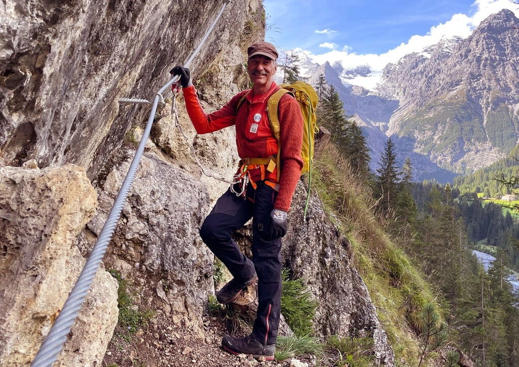 Klettern mit Olaf Reinstadler: mitunter ein Nervenkitzel.