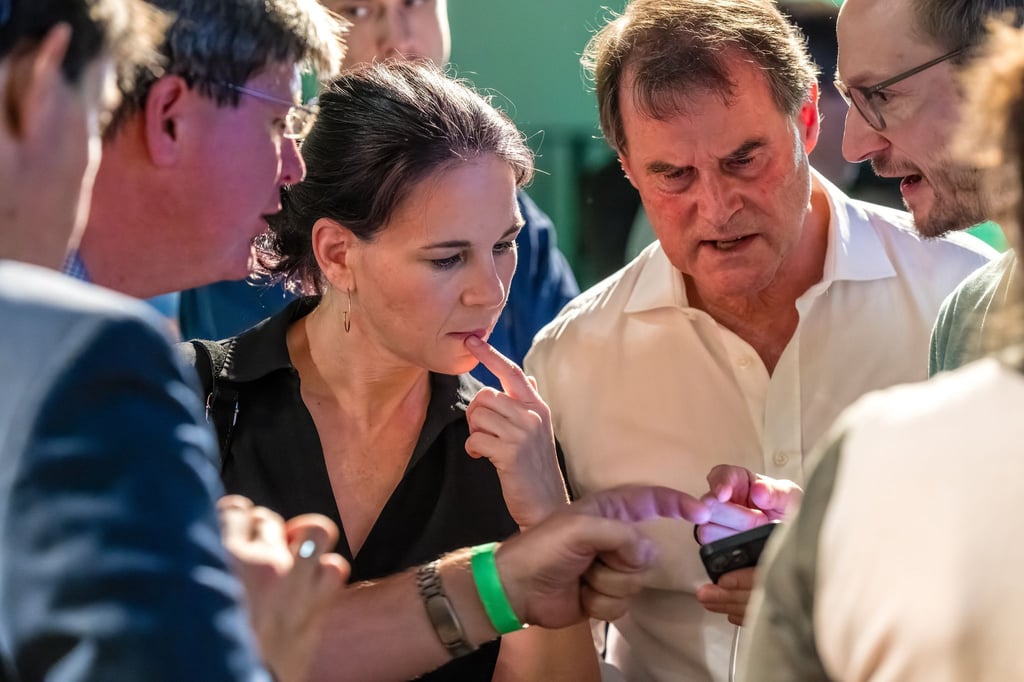 Besorgte Gesichter bei der Grünen-Wahlparty.