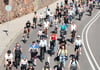 Der Fahrraddemo fuhr über die Straßen Magdeburgs.