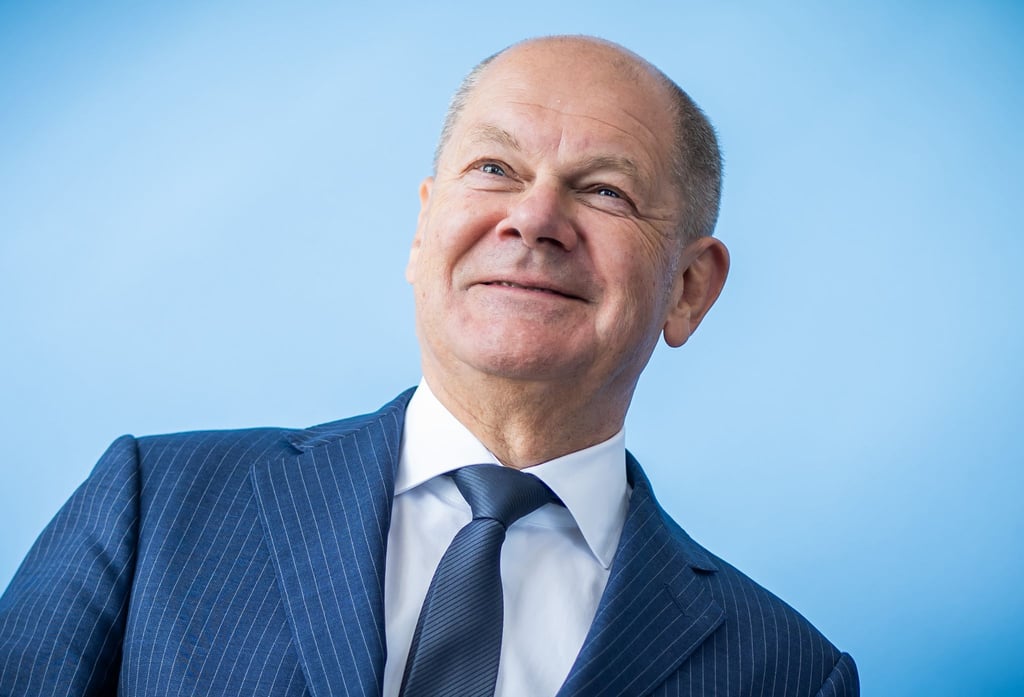 Äußerte sich aus New York zur Landtagswahl: Kanzler Olaf Scholz.