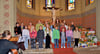 Der Kinderchor von St. Johannis und die Bibelstundenkinder gestalten den Erntedank-Gottesdienst in Leopoldshall mit.