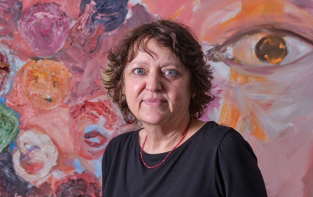 Malerin Cordula Güdemann (genaues Aufnahmedatum des Handouts unbekannt).