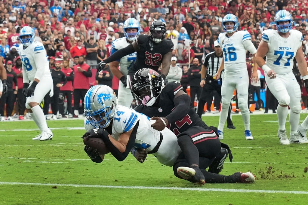 Amon-Ra St. Brown erzielte seinen ersten Touchdown in dieser Saison.