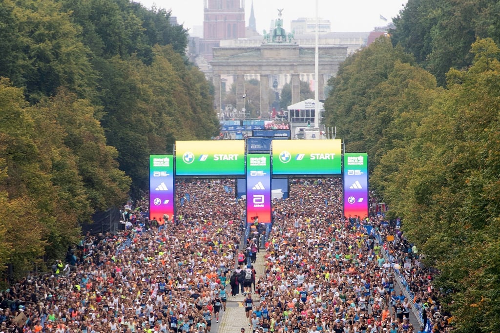 Für den Berlin-Marathon am Sonntag haben sich mehr als 58.000 Läuferinnen und Läufer angemeldet.