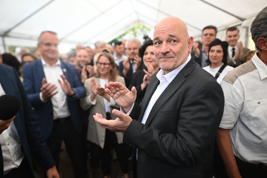 Robert Crumbach und das BSW erreichten bei der Landtagswahl aus dem Stand ein zweistelliges Ergebnis. (Archivbild)
