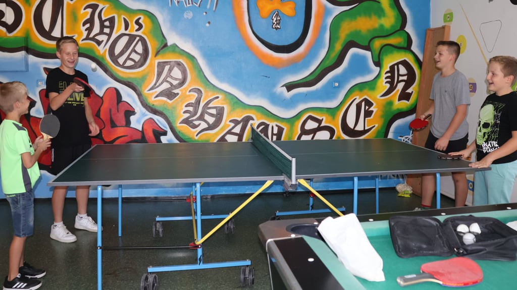 Im Jugendklub in Schönhausen ist Platz für Tischtennis.