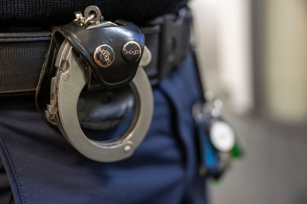 Polizisten nahmen den Verdächtigen in Sachsen fest. (Symbolbild)